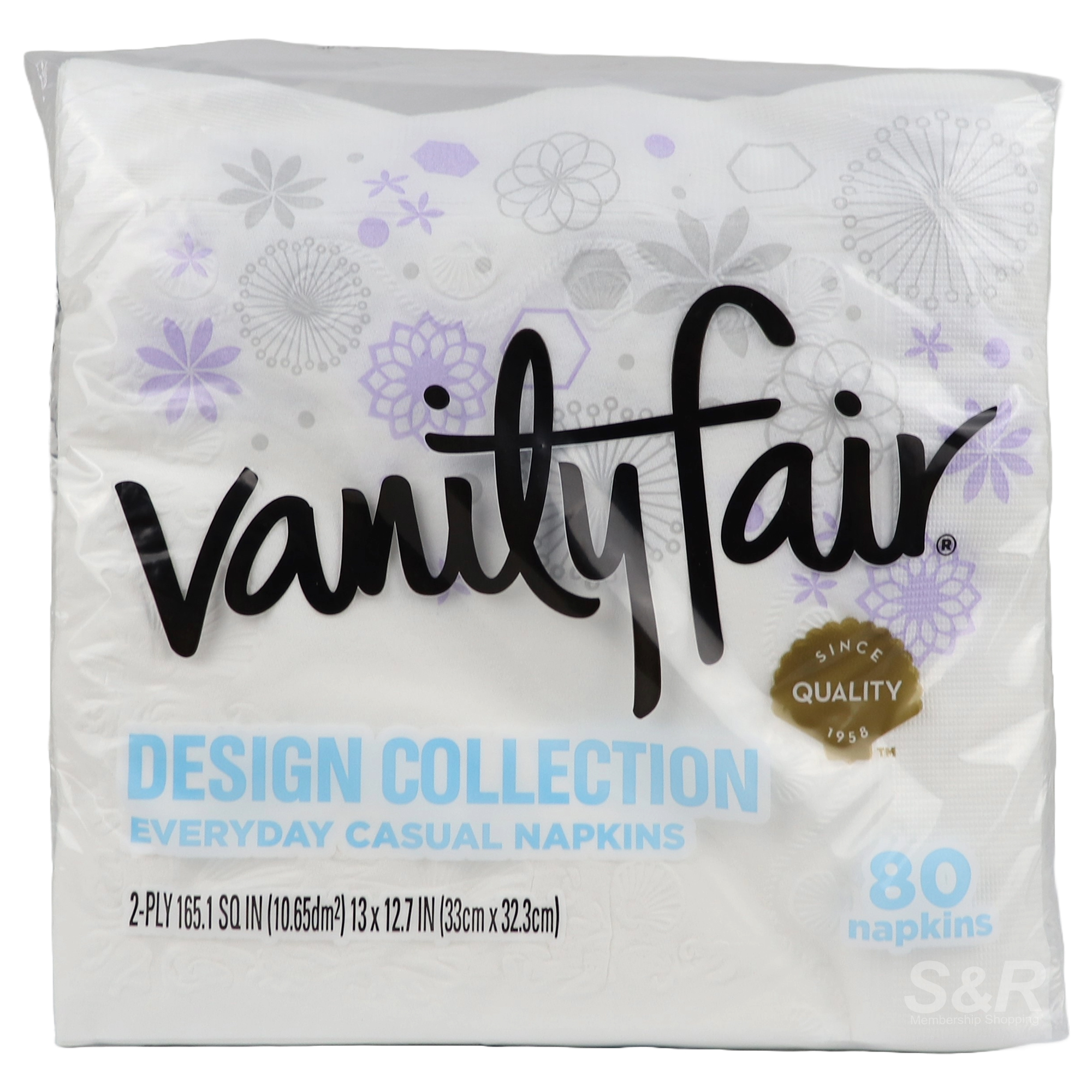 Vanity Fair Design Collection Napkins 80pcs